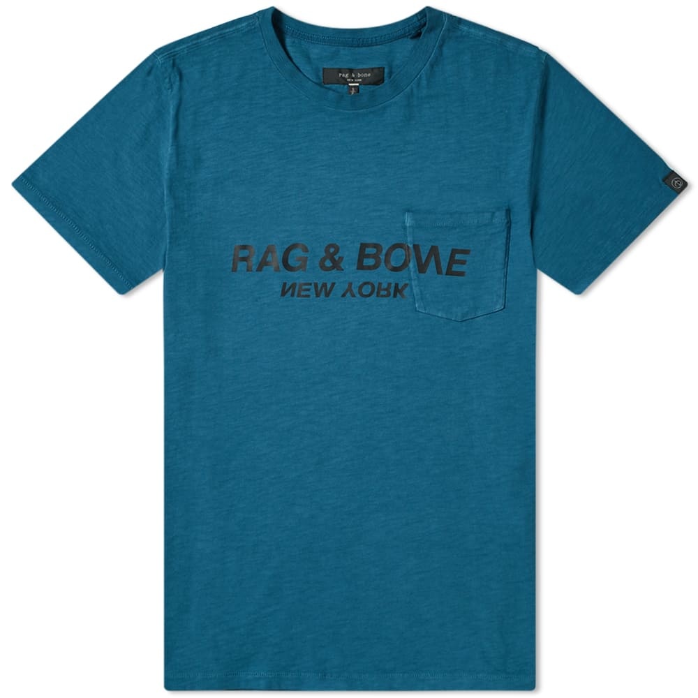 Rag & Bone Upside Down Logo Tee - 1