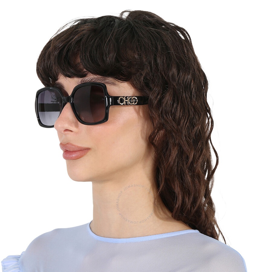 JIMMY CHOO Jimmy Choo Dark gray gradient Square Ladies Sunglasses