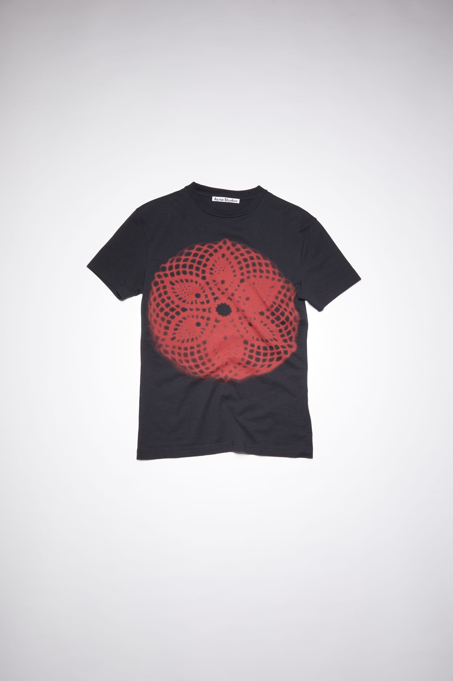 Lace print t-shirt - Black - 1