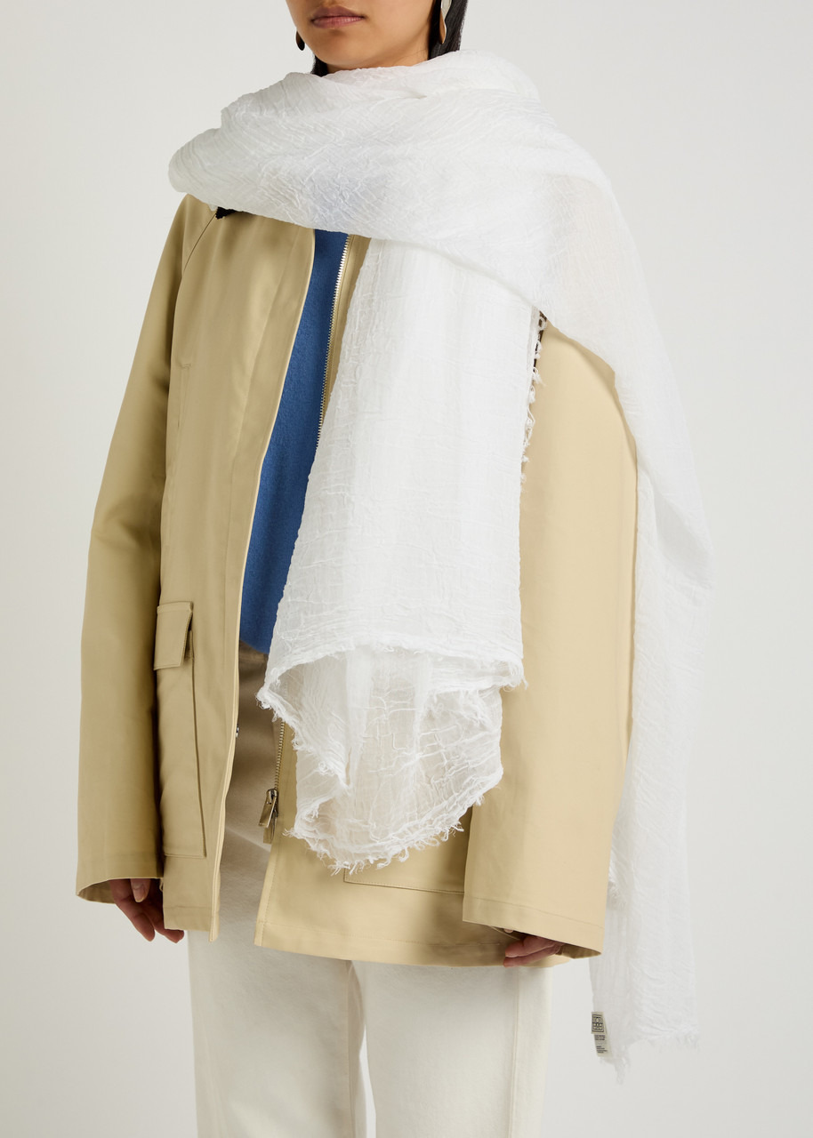 Toteme Crinkled Cotton Scarf - 2