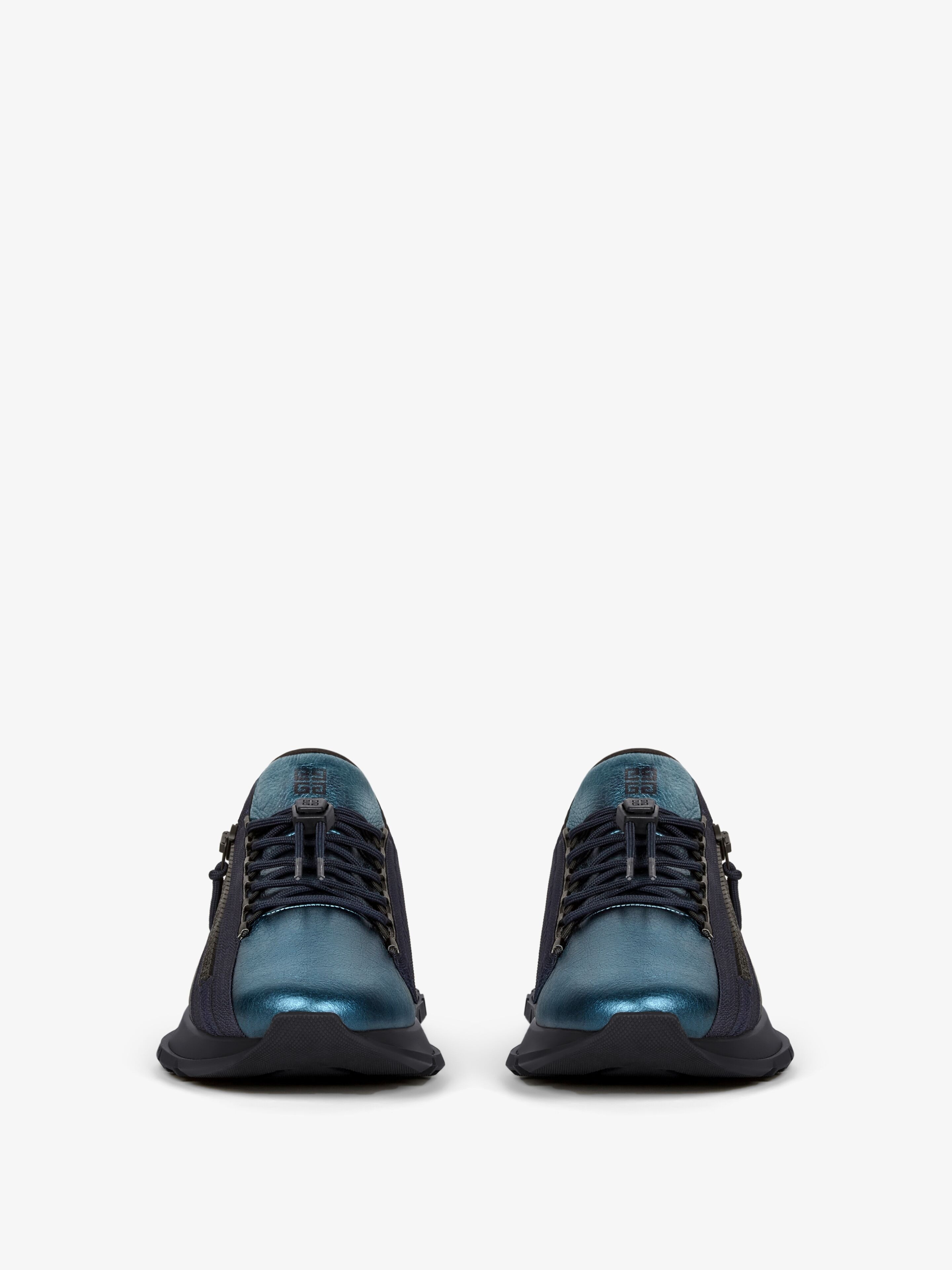 SPECTRE RUNNER SNEAKERS IN LAMINATED LEATHER WITH ZIP - 2