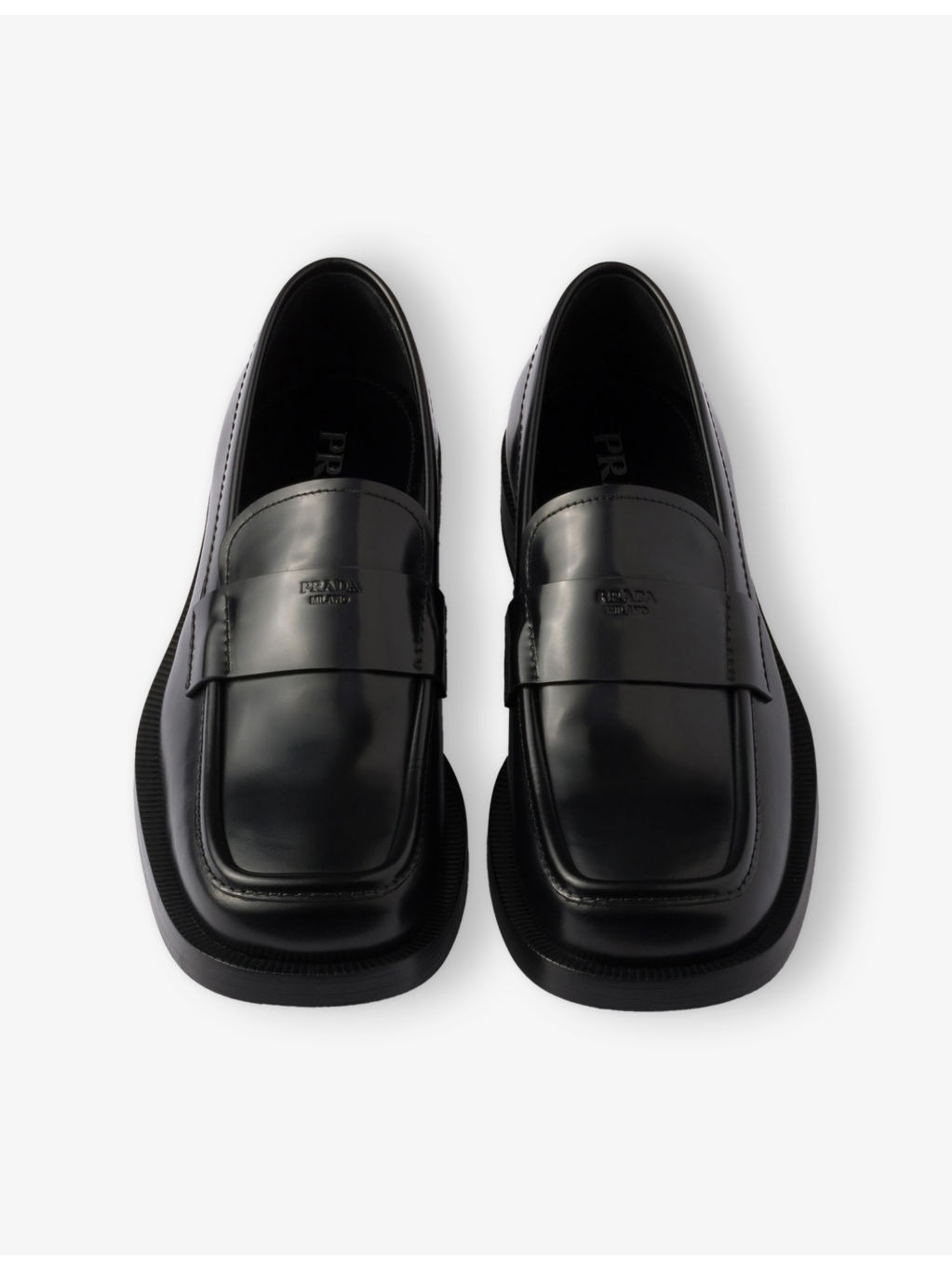 Brand-Debossed Leather Loafers - 2