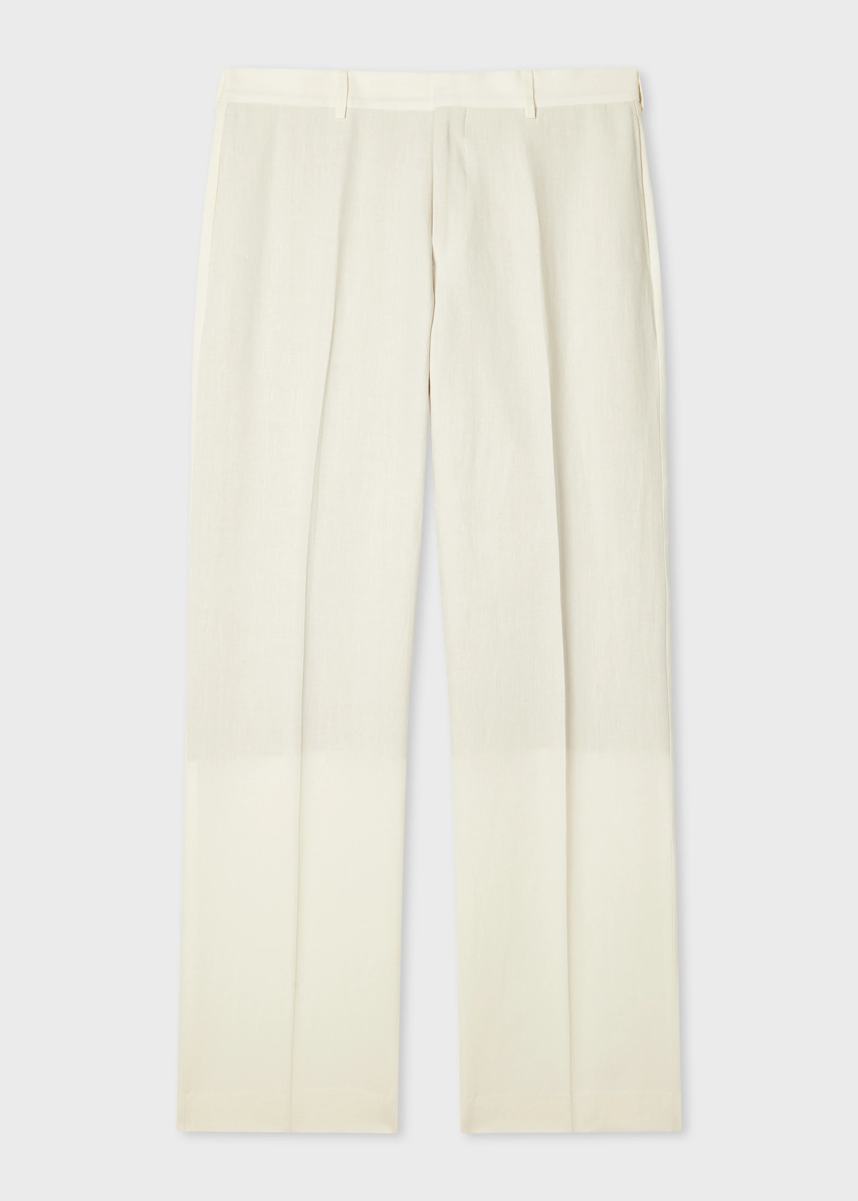 Ivory Linen Trousers - 1