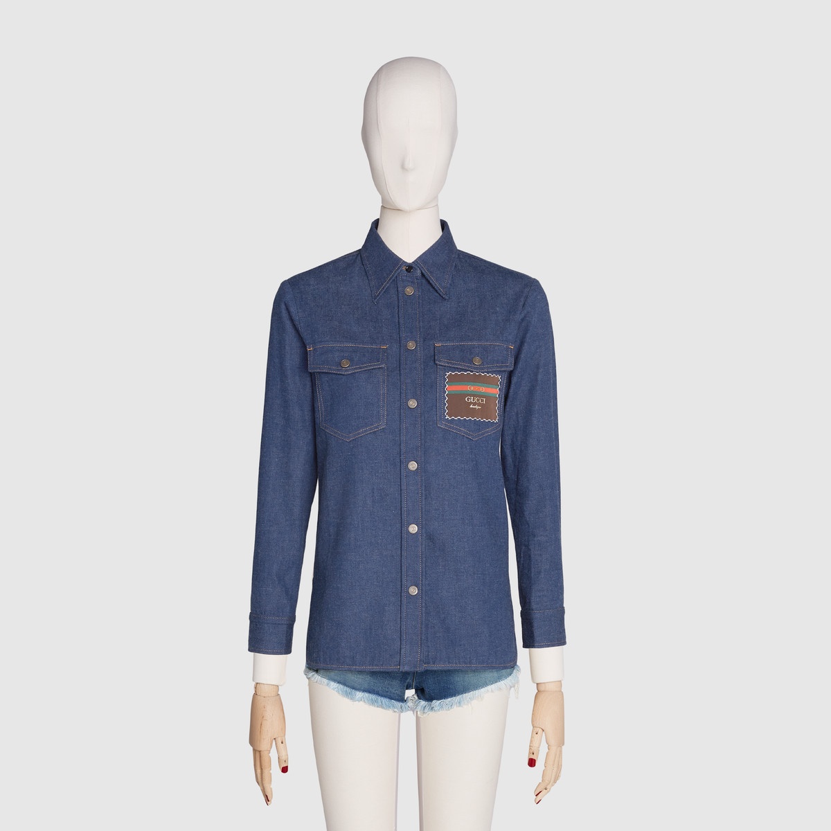 Denim shirt with Gucci Boutique - 3