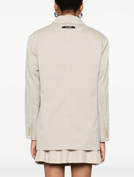 ジャケット Palm Angels Beige double-breasted cotton jacket Palm Angels Beige double-breasted cotton jacket | thedoublef