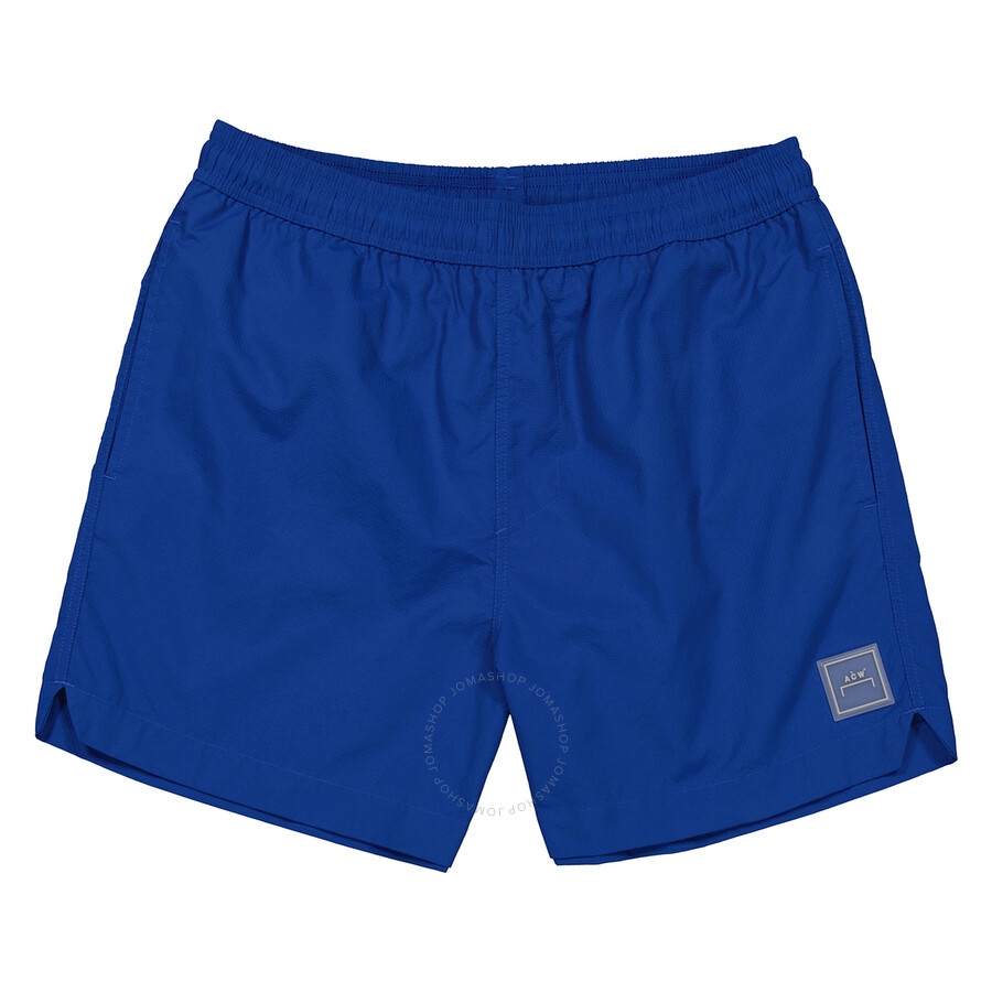 A Cold Wall Men's Volt Blue Essential Logo Patch Swim Shorts - 1