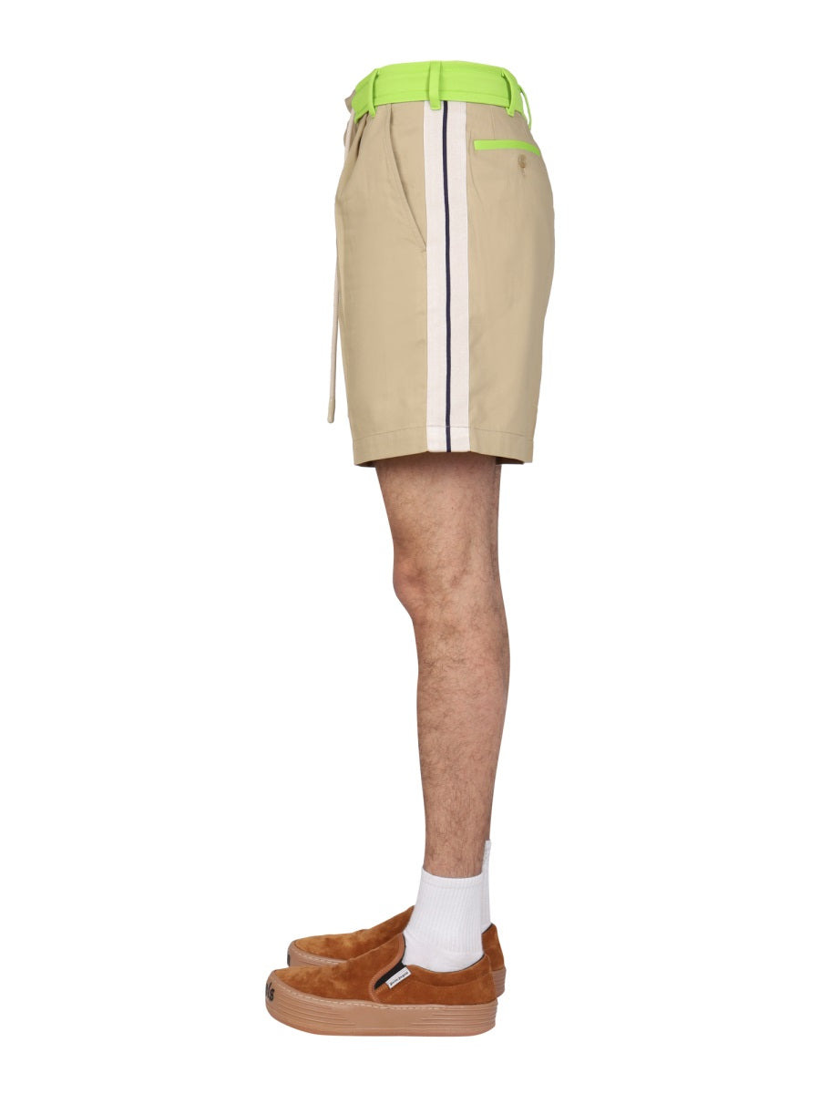 Palm Angels Men Side Band Bermuda Shorts - 3