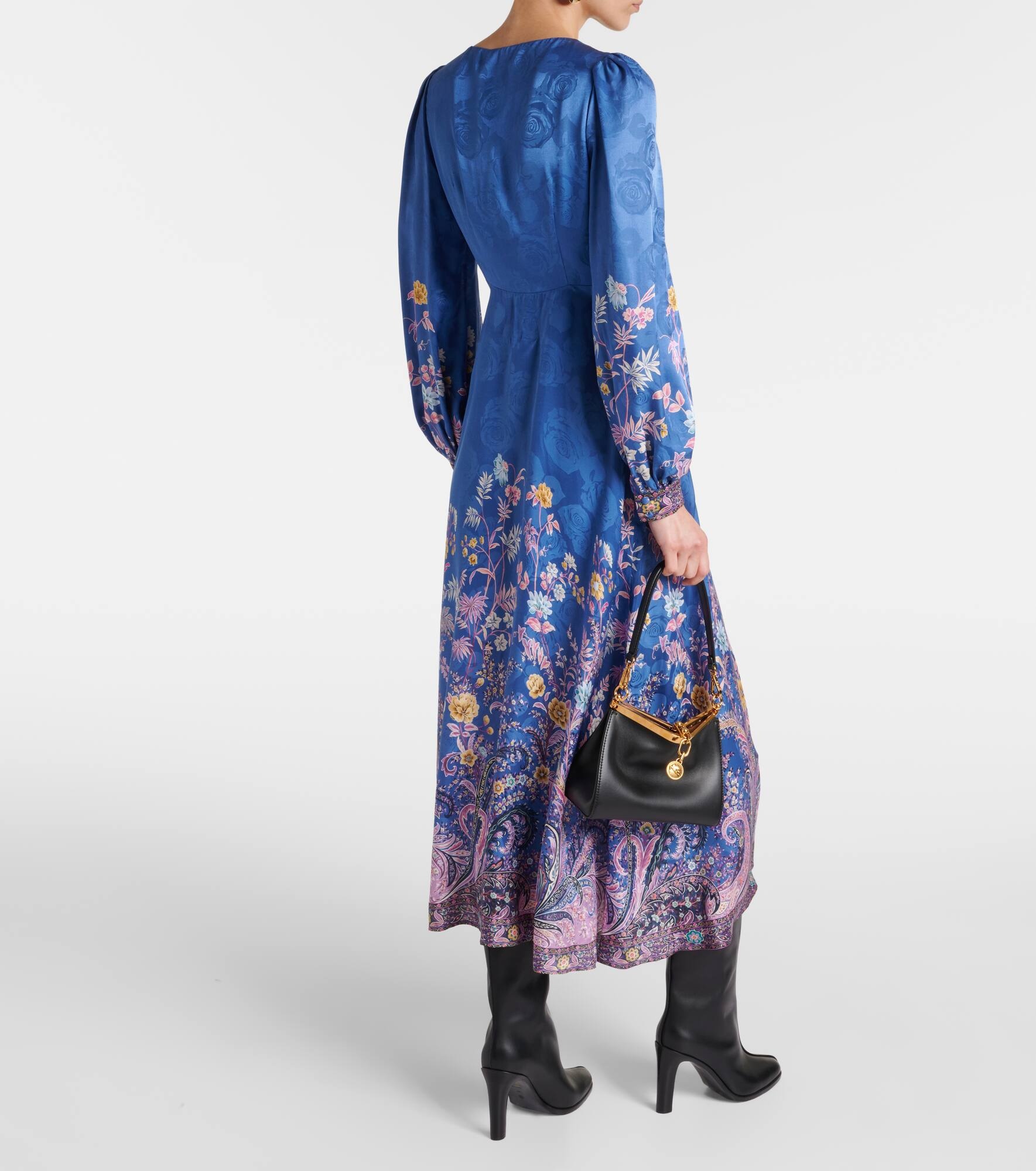 Paisley midi dress - 3