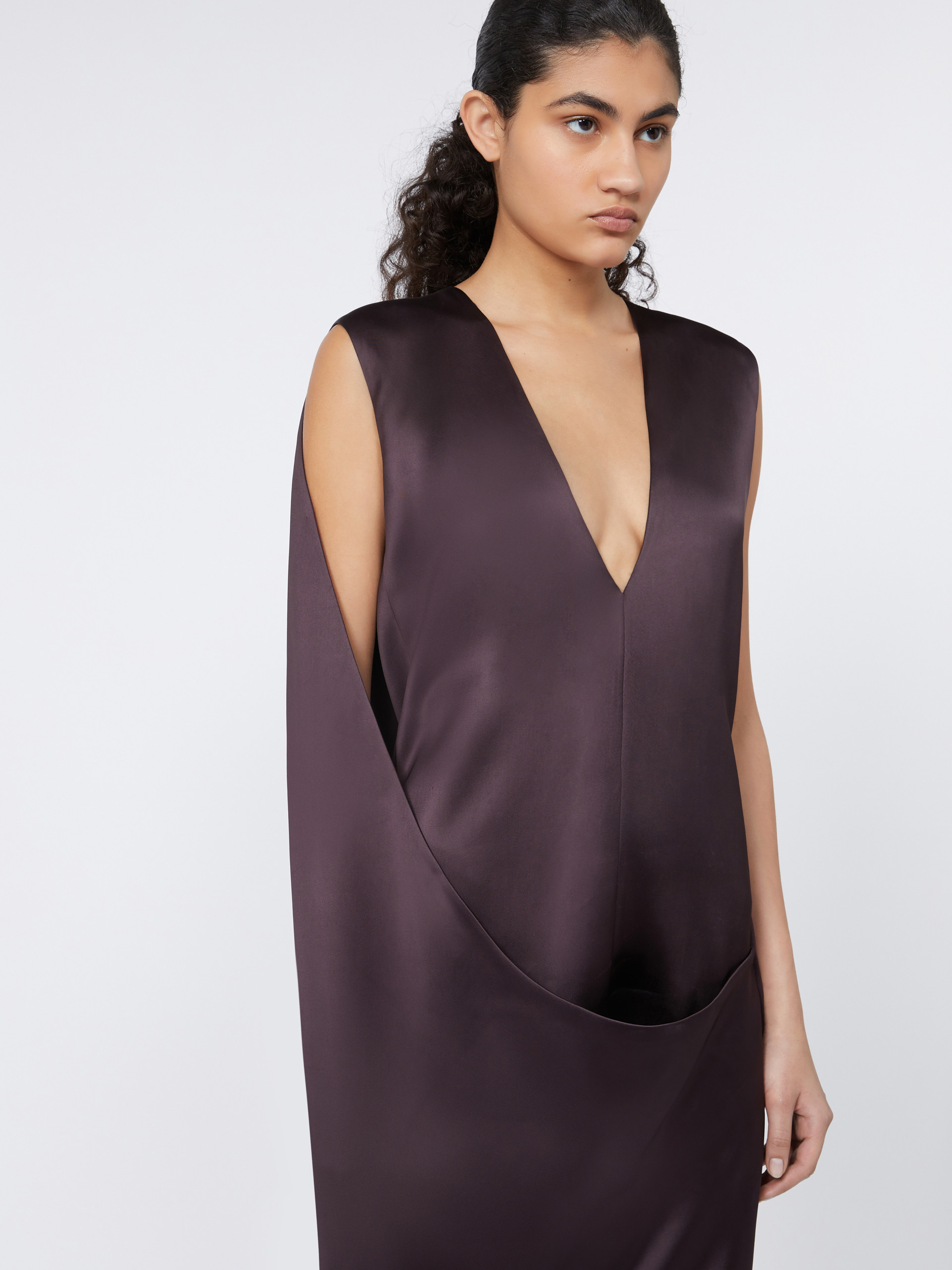 AUSTRIA1234 Viscose satin dress - RUNWAY - 5