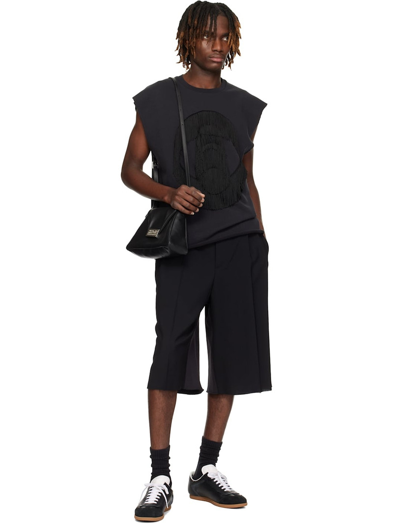 MM6 Maison Margiela Black Paneled Shorts outlook
