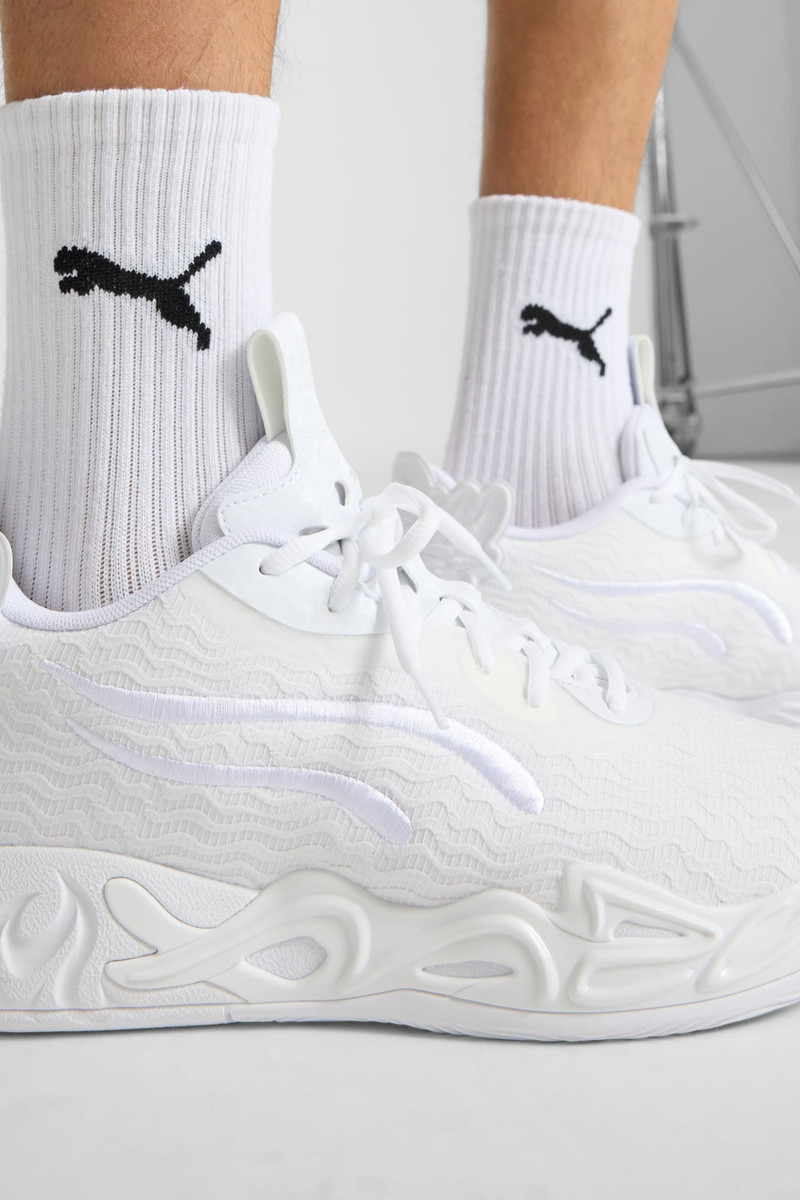 PUMA MB.04 Lo Ice White Basketball Shoes outlook