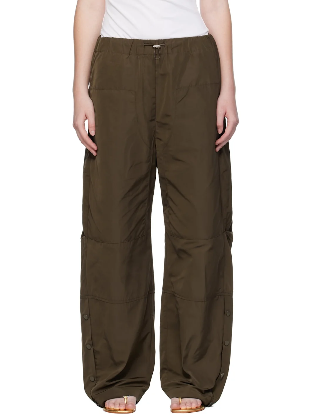 Khaki Elemental Parachute Trousers - 1