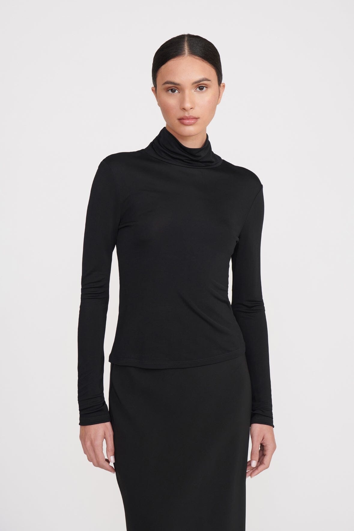 STAUD HELVIN TOP BLACK - 1