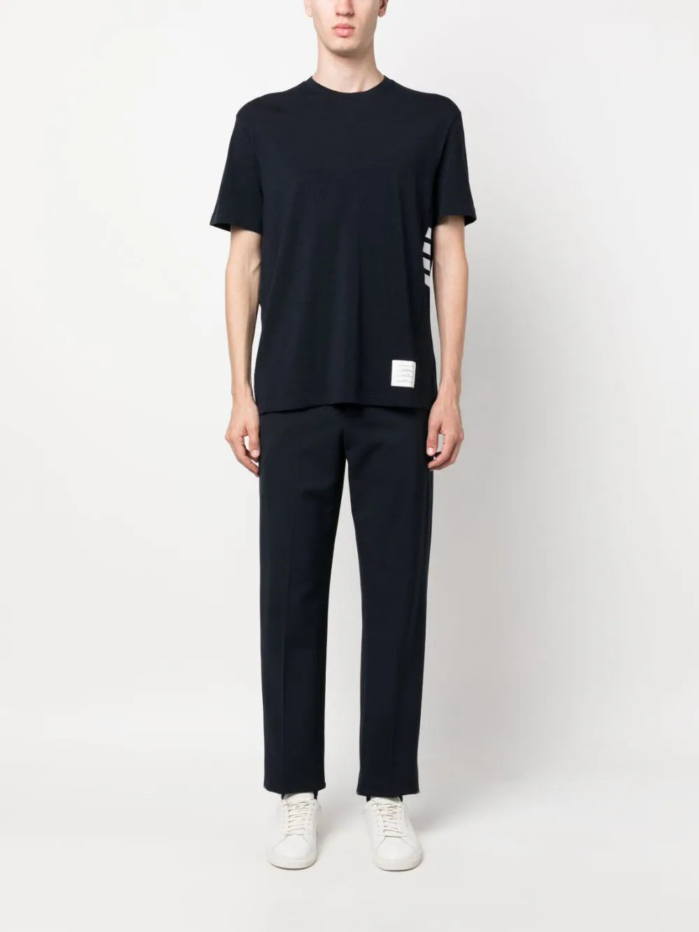 Thom Browne Men 4-Bar Logo-Patch T-Shirt - 2