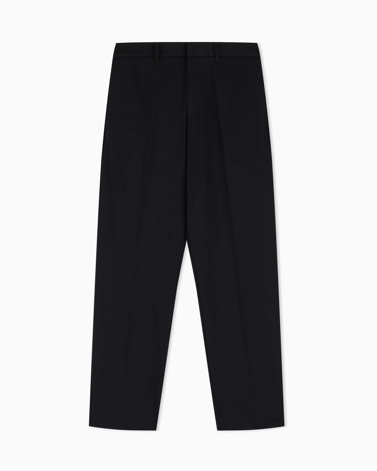 WAFFLE-EFFECT ARMURE FABRIC TROUSERS - 1