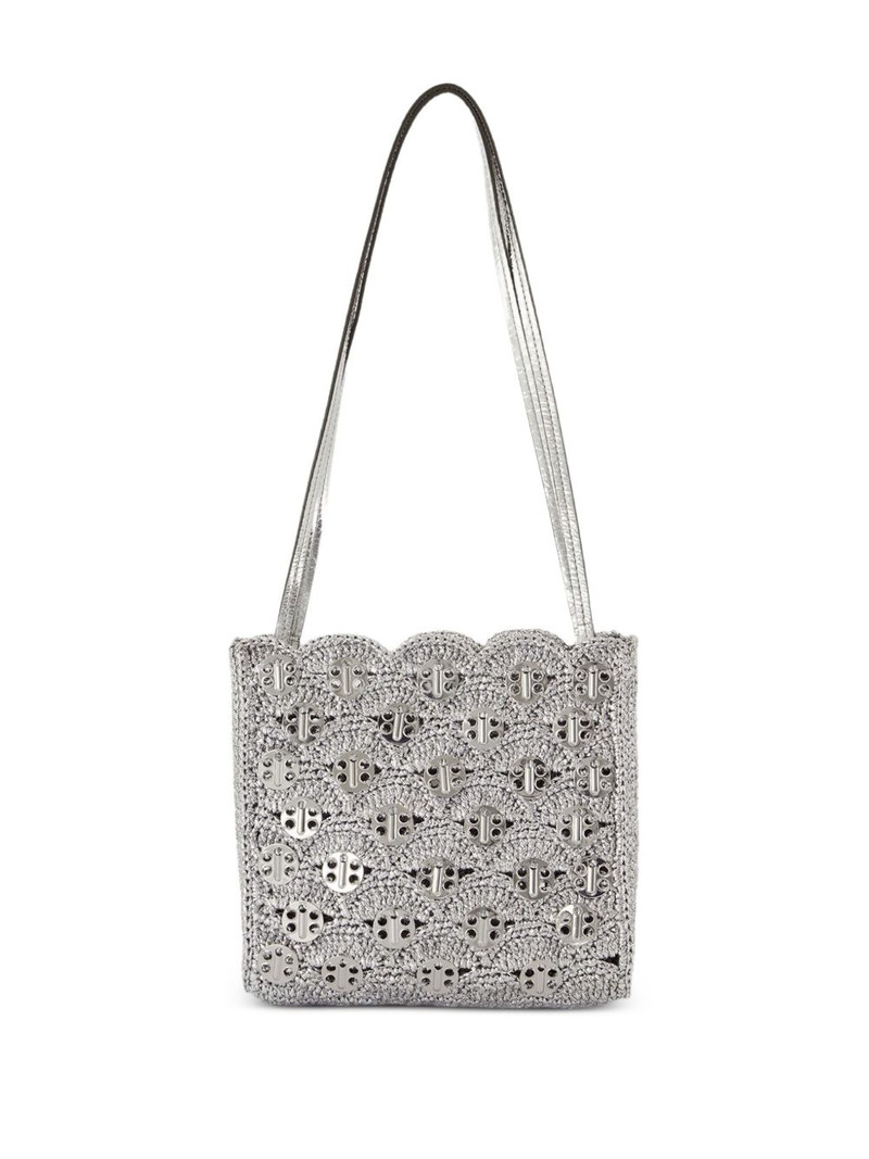 rabanne scalloped-edge metal-detail shoulder bag outlook