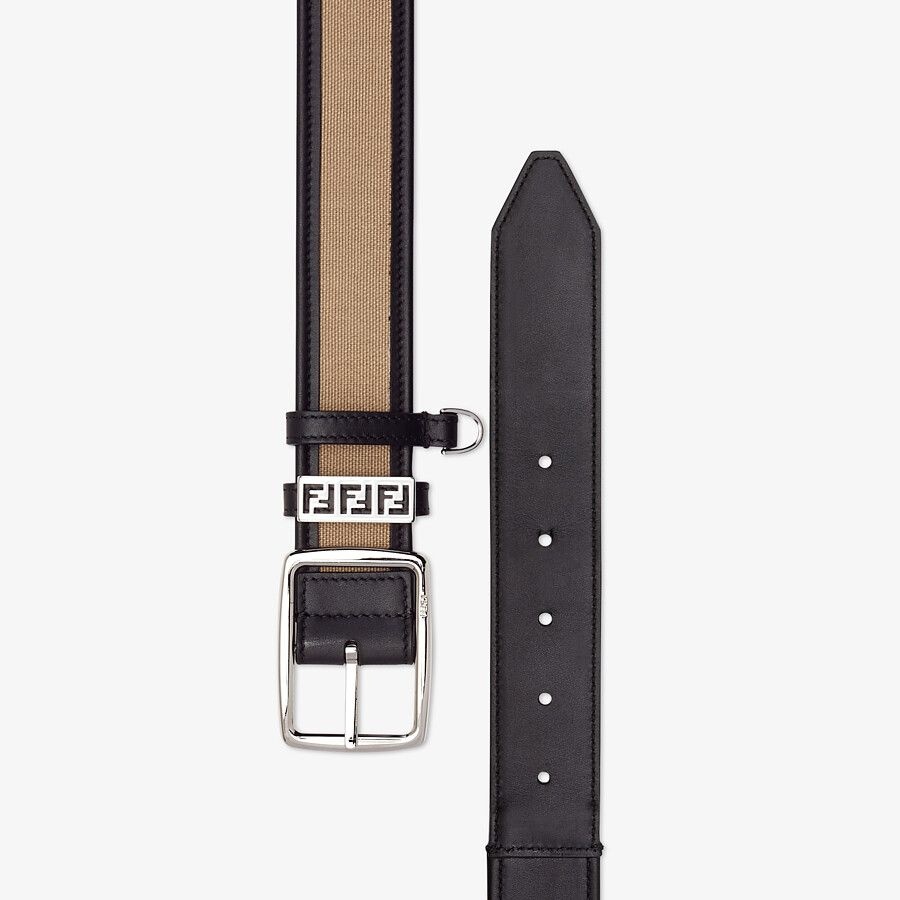 Beige canvas belt - 2