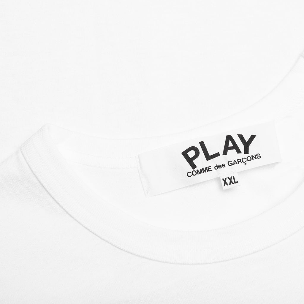 COMME DES GARCONS PLAY BIG HEART L/S - WHITE - 5