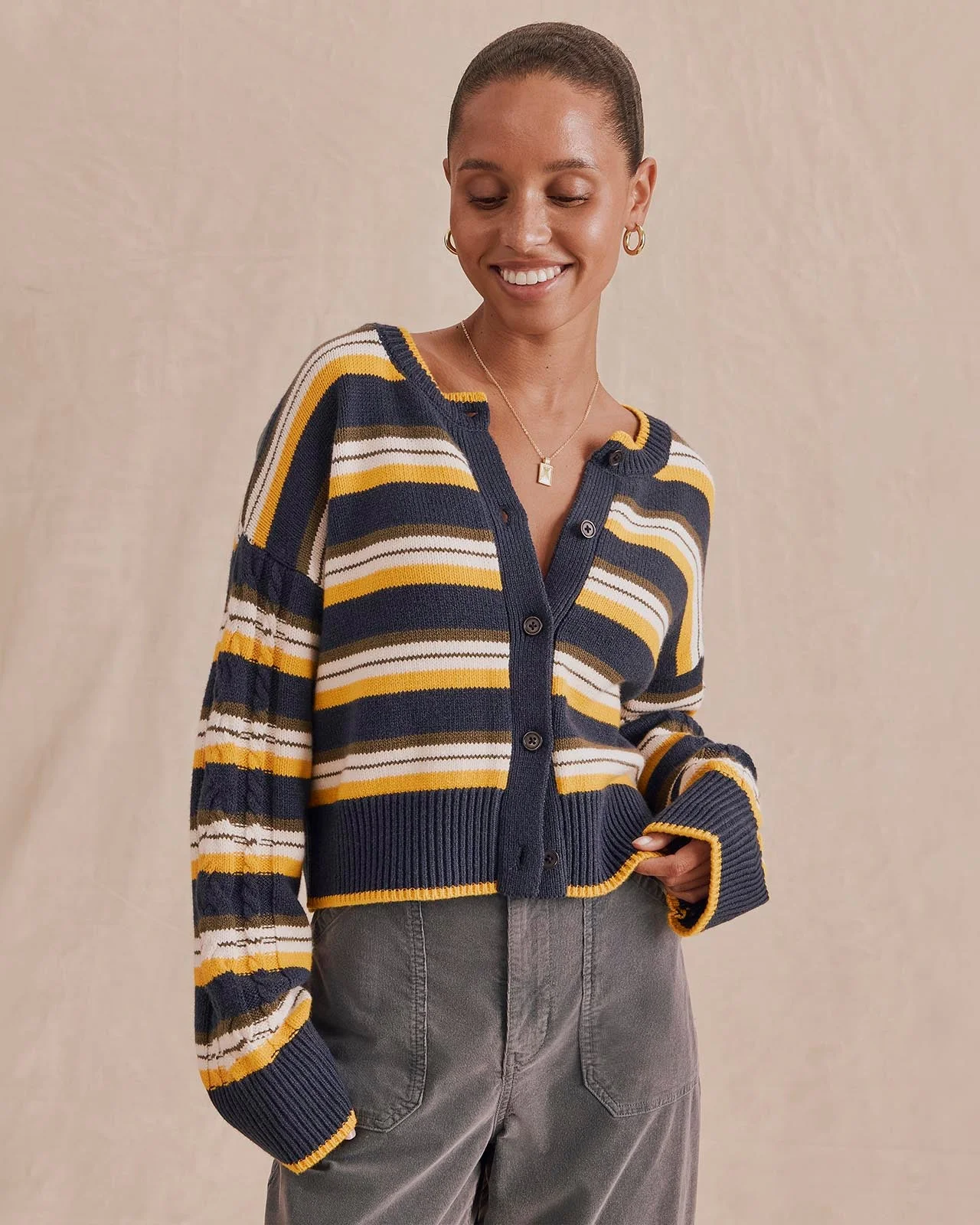 Sonoma Stripe Cardigan - 1