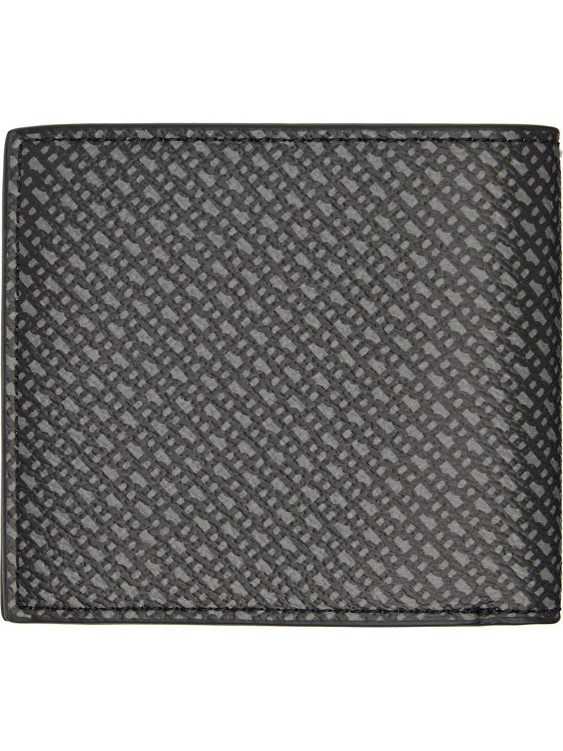 BOSS Black Grained Faux-Leather Wallet outlook