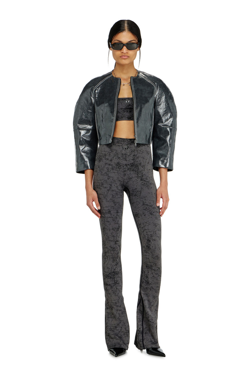 FARED LEGGINGS WITH UTILITARIAN PRINT 5