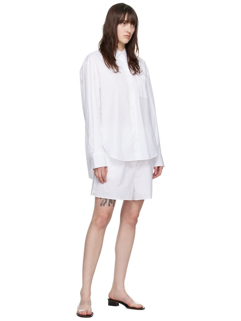 The Frankie Shop White Lui Shorts outlook