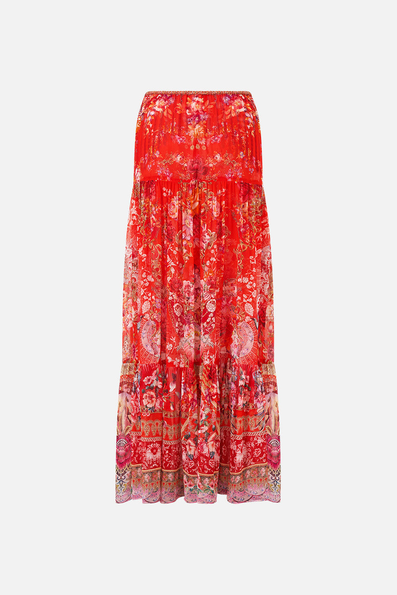 CAMILLA TIERED SKIRT WITH RUFFLE DETAIL outlook