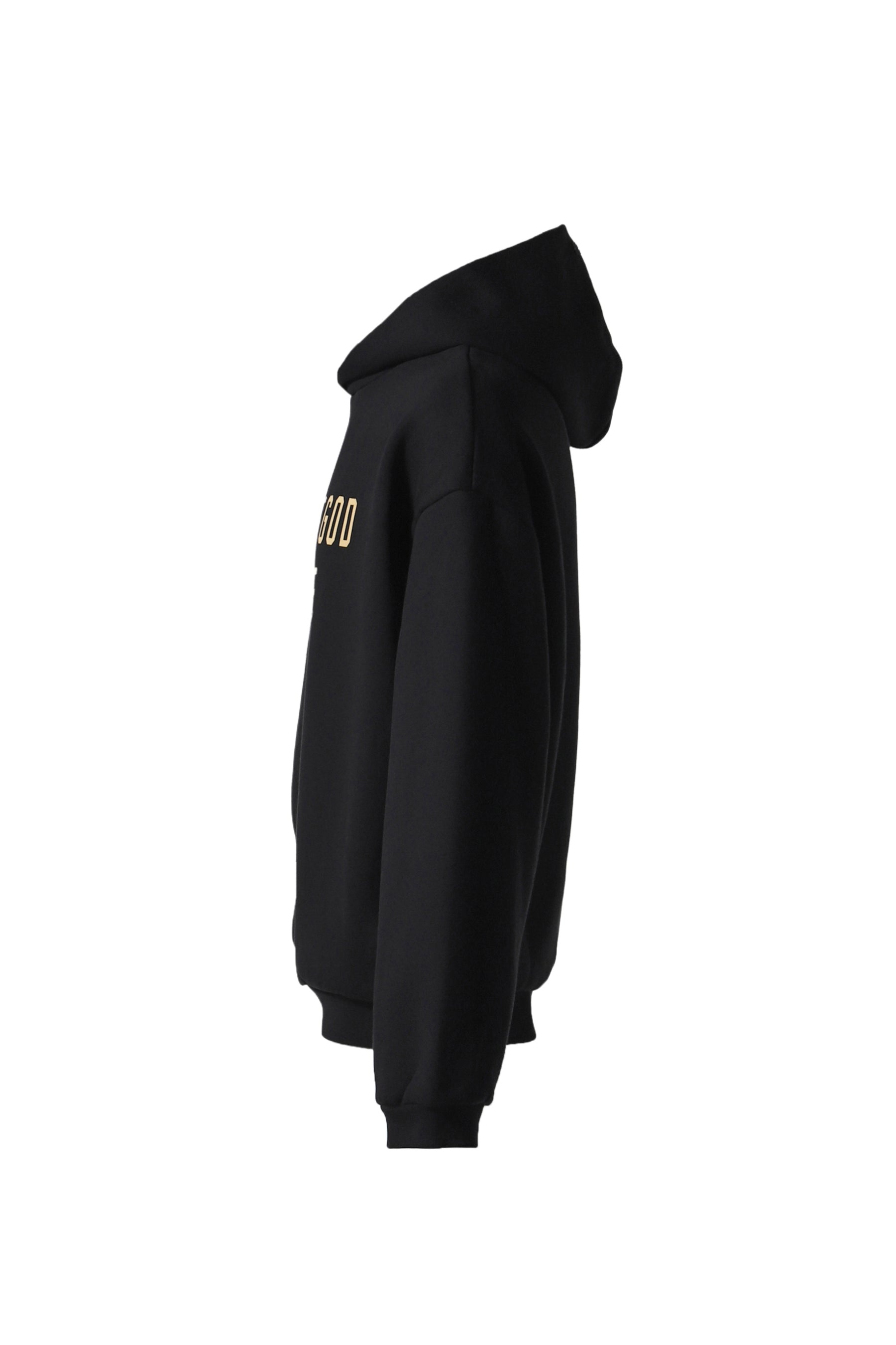 FLEECE HOODIE / BLK - 3