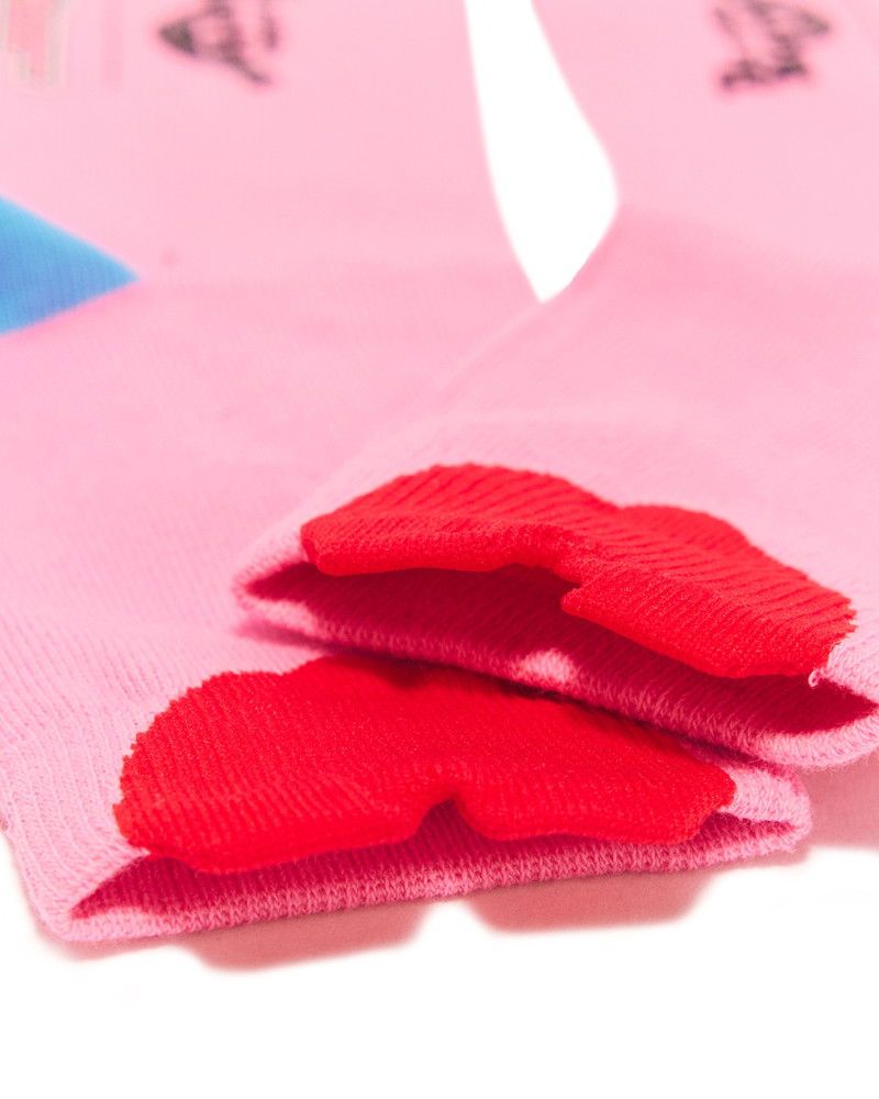 Jacquard Heart Powerpuff Girls Socks 4