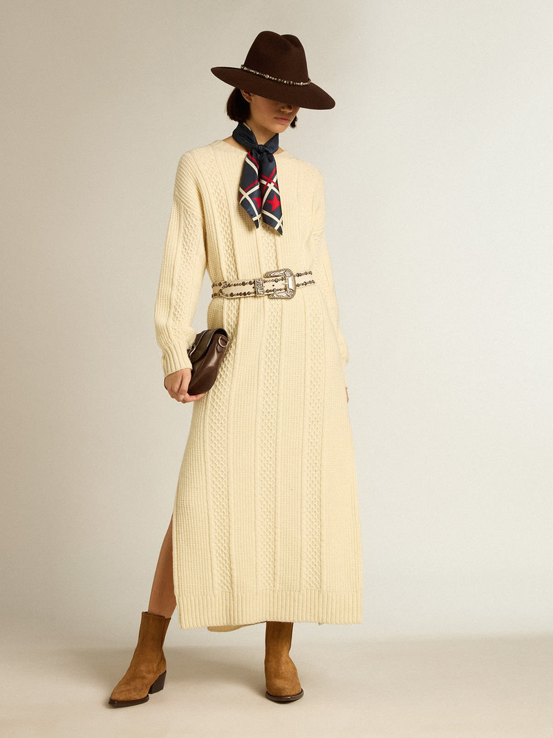 Golden Goose Wool dress with embroidery on the back outlook