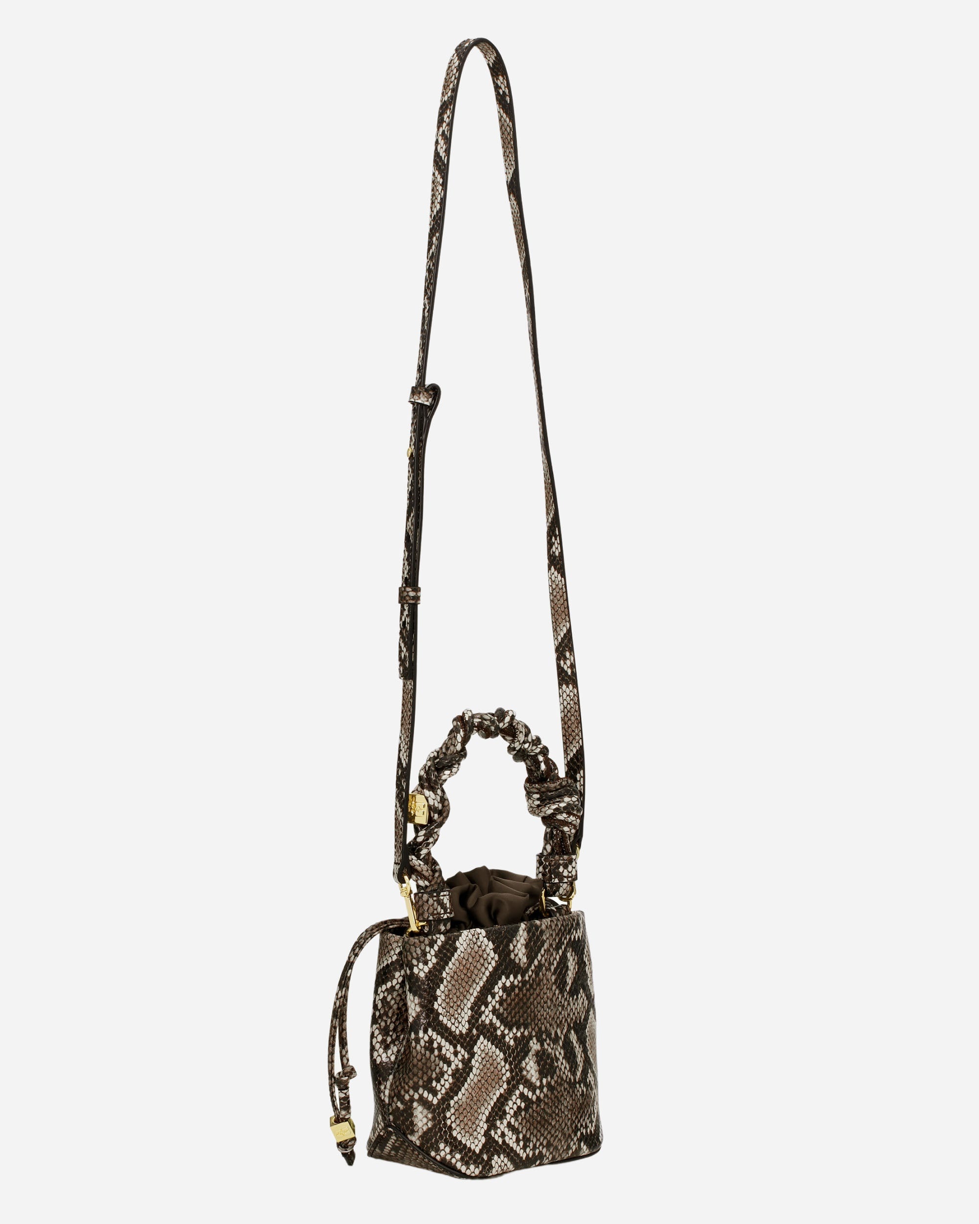 Ganni Bou Bucket Mini Snake - 3