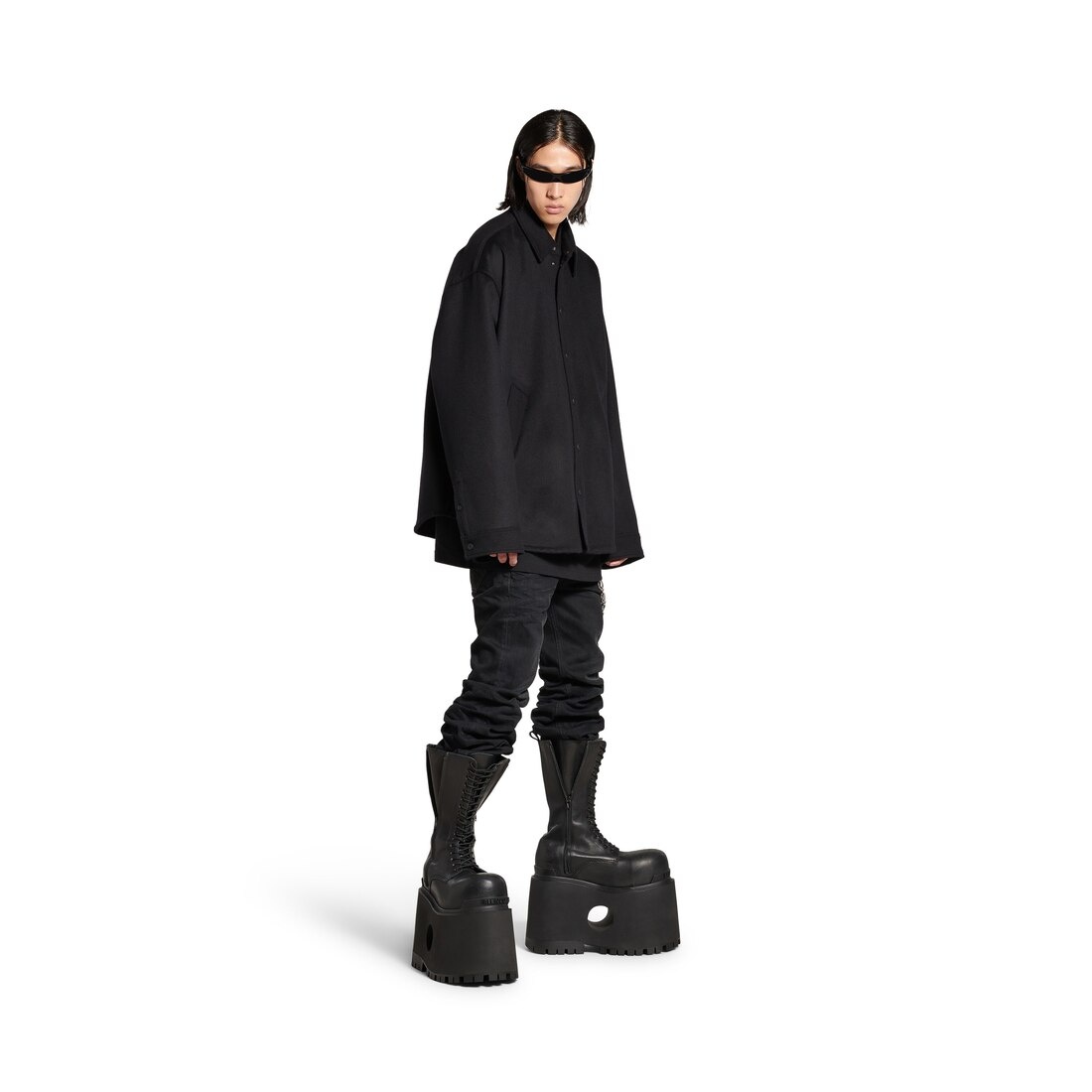 Men's Padded Shirt in Black - 2
