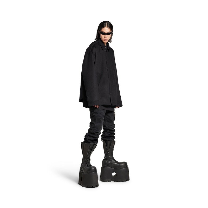 BALENCIAGA Men's Padded Shirt in Black outlook