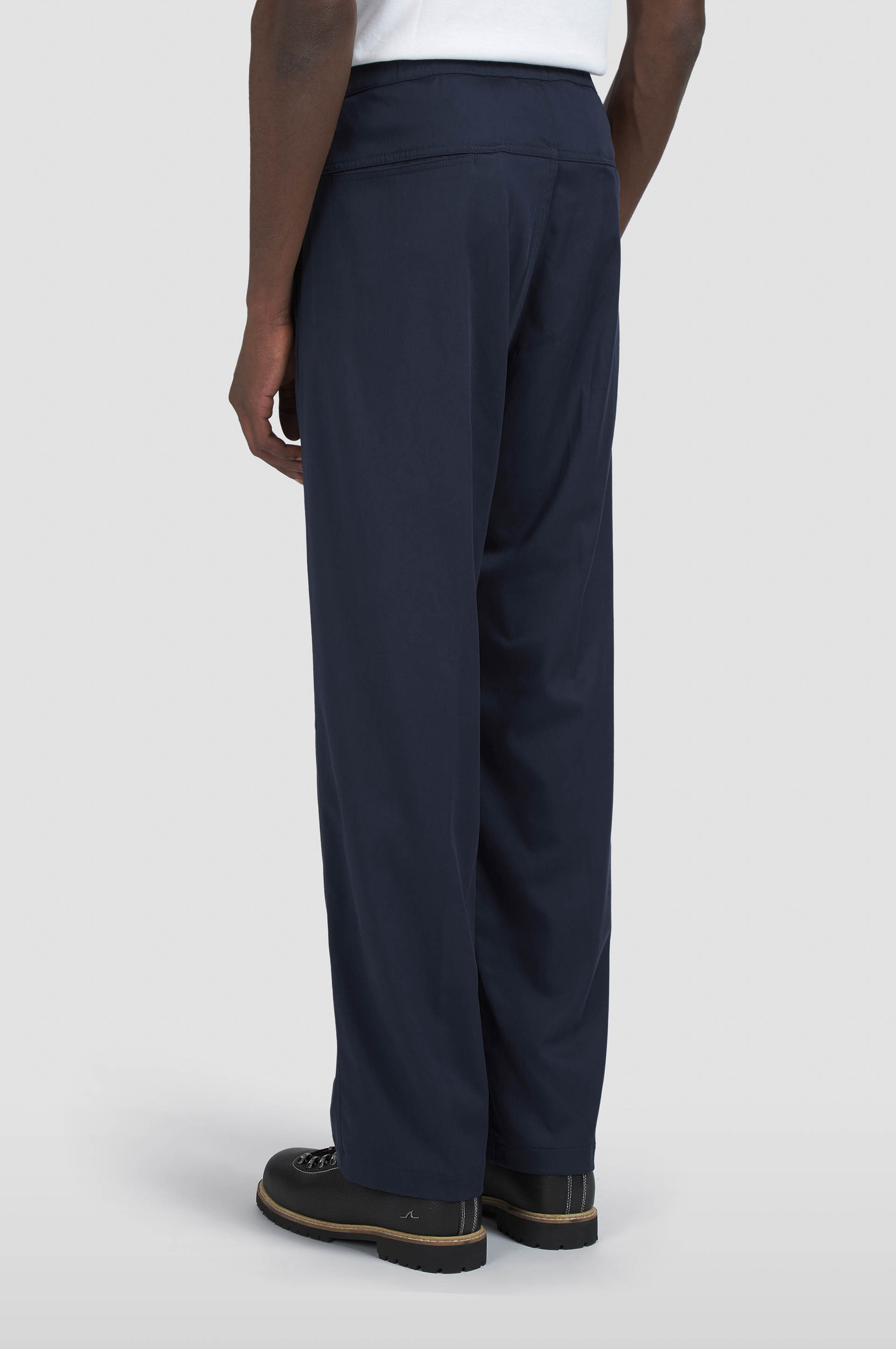 XSOFT STRETCH COTTON AND TENCEL TROUSERS WITH TWO PINCE - 3