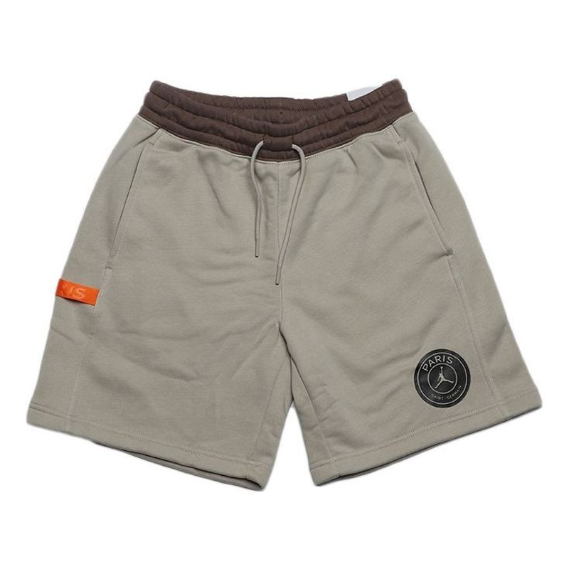 (WMNS) Air Jordan x PSG Fleece Short 'Grey' DZ3270-230 - 1