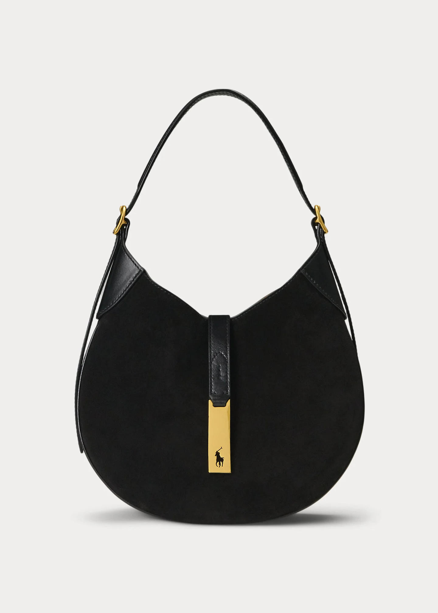 Polo ID Suede-Leather Small Shoulder Bag - 1