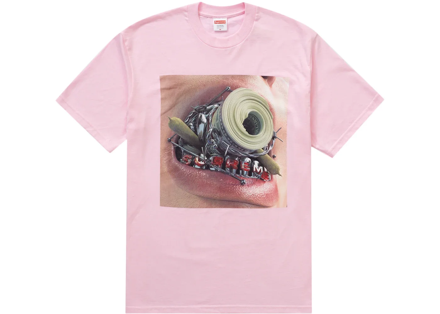 Supreme Braces Tee Light Pink - 1
