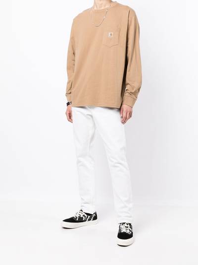 Carhartt logo-patch cotton sweatshirt outlook