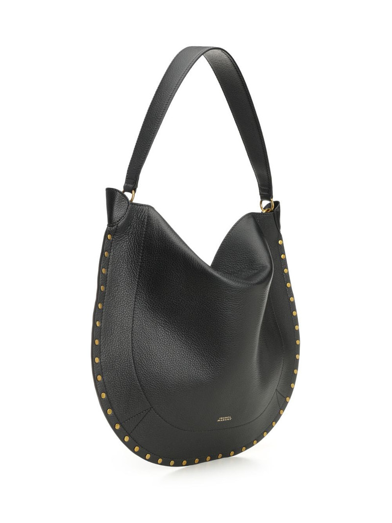 Isabel Marant Oskan Hobo Soft-Gb Shoulder Bags Black outlook