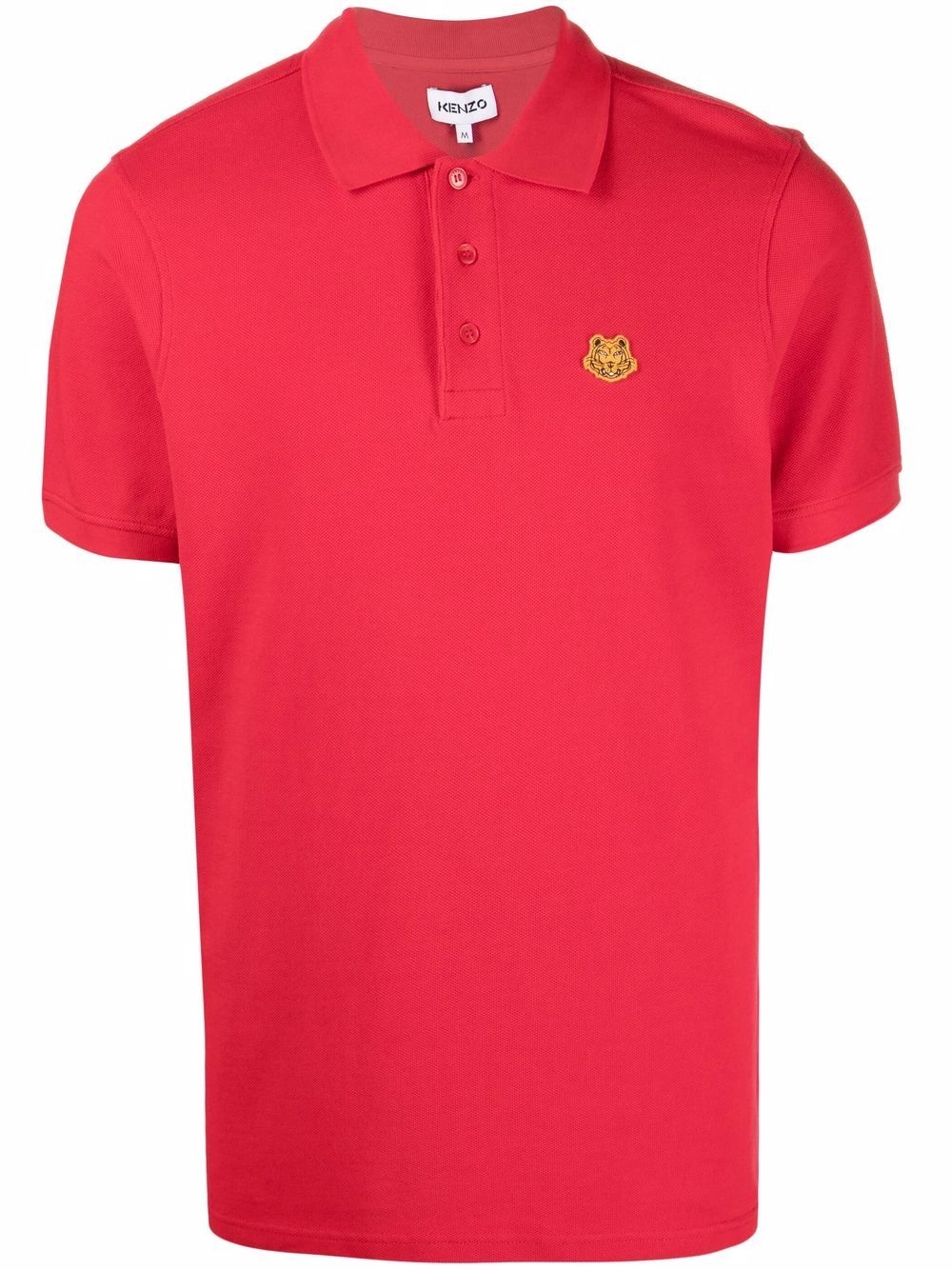 Tiger-patch polo shirt - 1