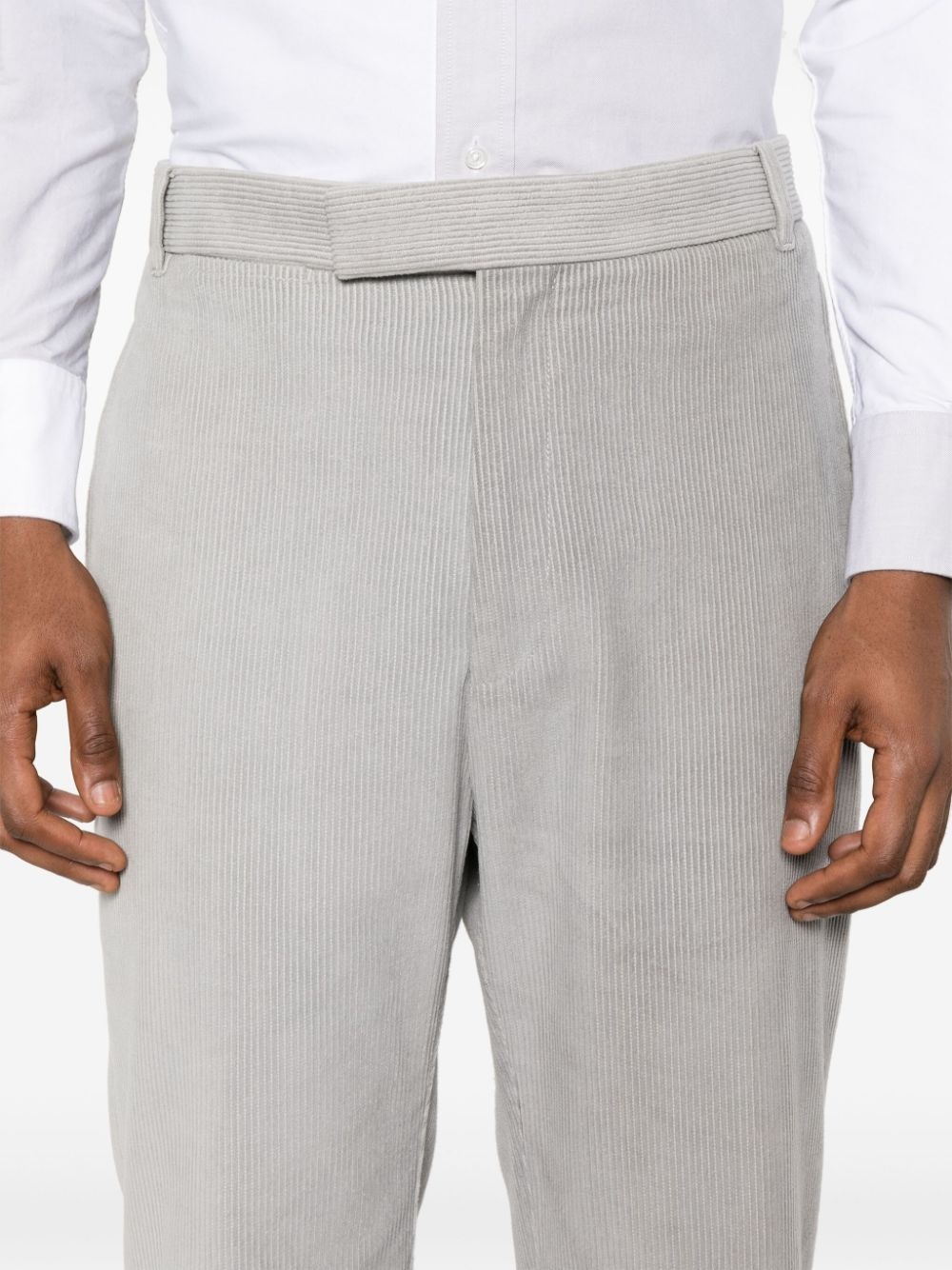 mid-rise straight-leg trousers - 5