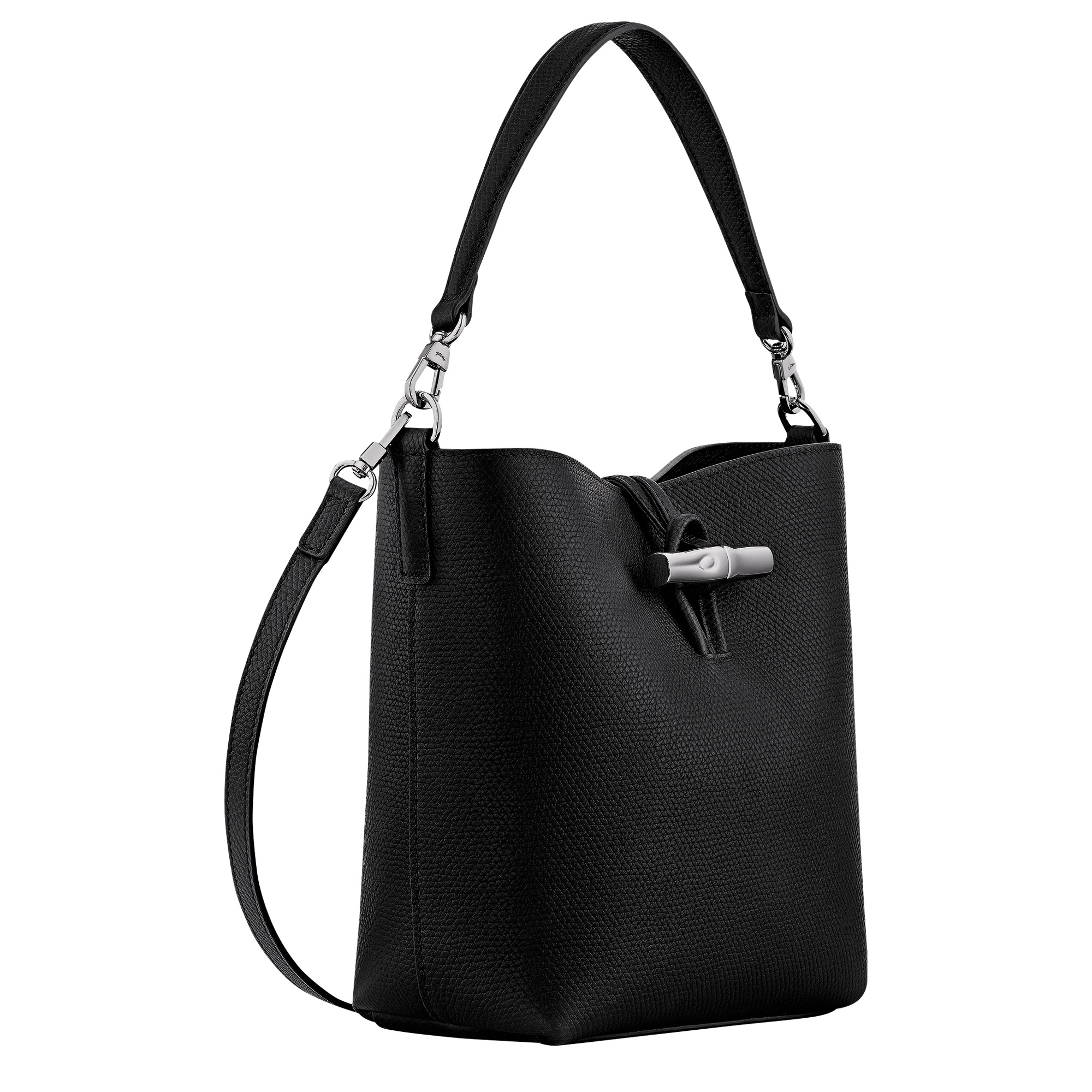 Le Roseau Bucket bag Black - Leather - 3