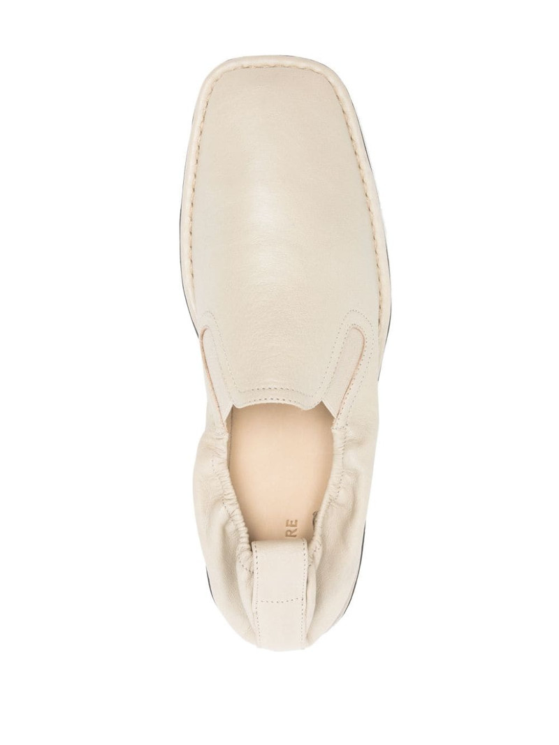 square-toe leather loafers 4