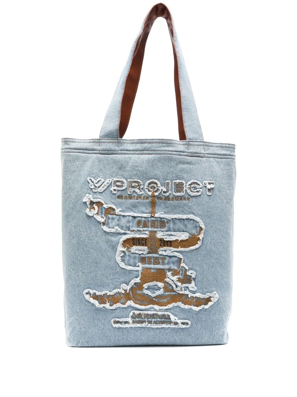 Paris' Best denim tote bag - 1