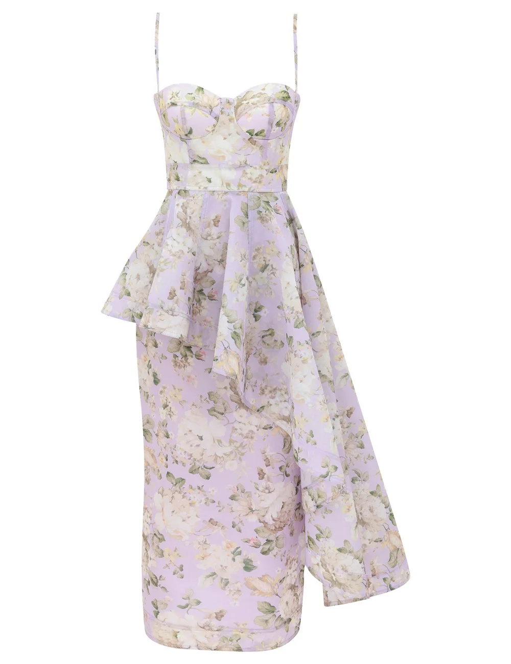 CLASH CORSET MIDI DRESS - 1