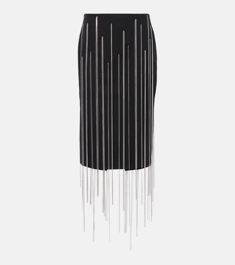 Chain-detail midi skirt - 1