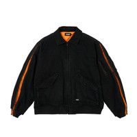 PALACE ZIPPED MA-1 BOMBER JACKET BLACK - ovcdzev016lk | REVERSIBLE