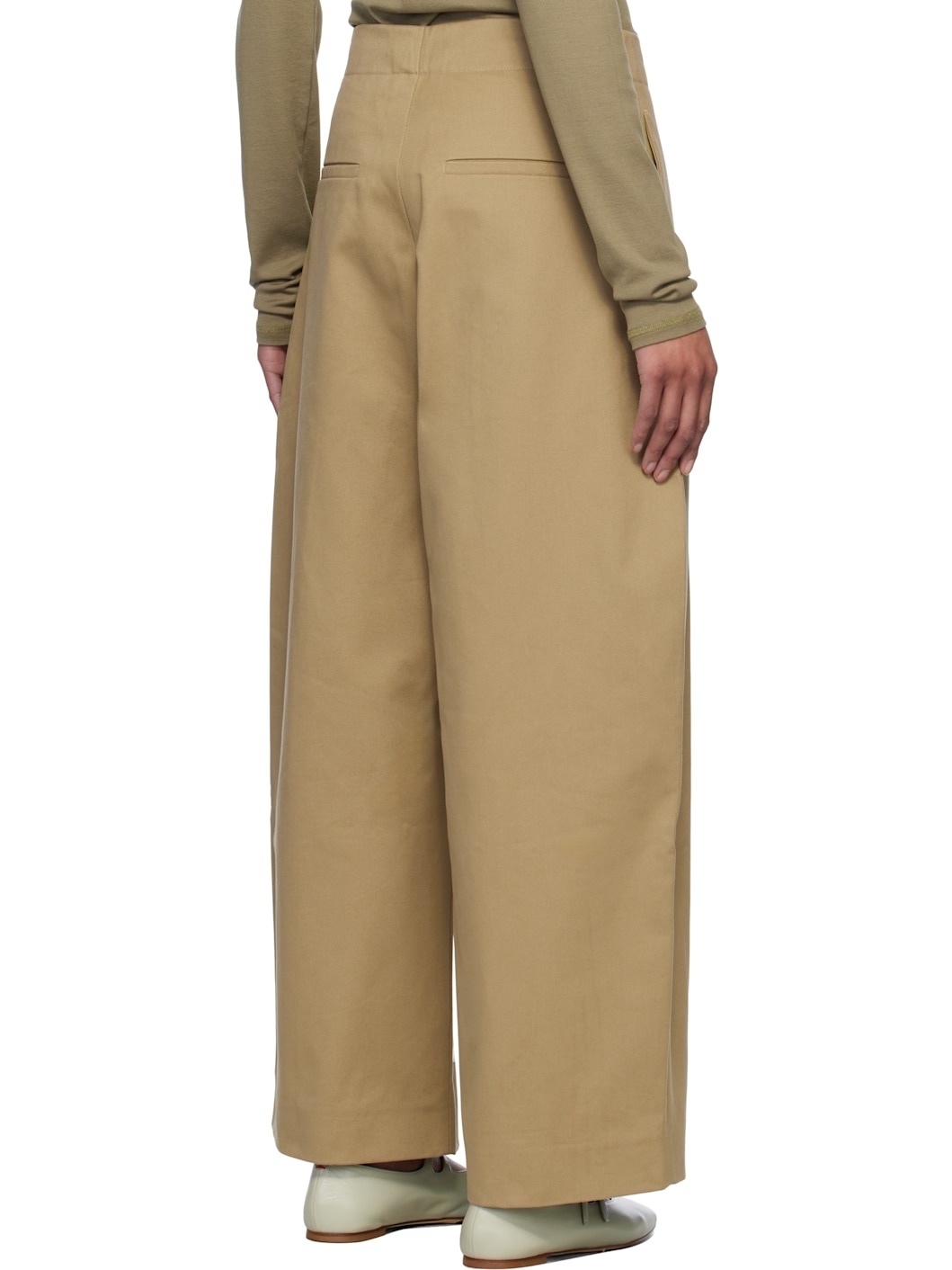 Tan Dordoni Volume Trousers - 3