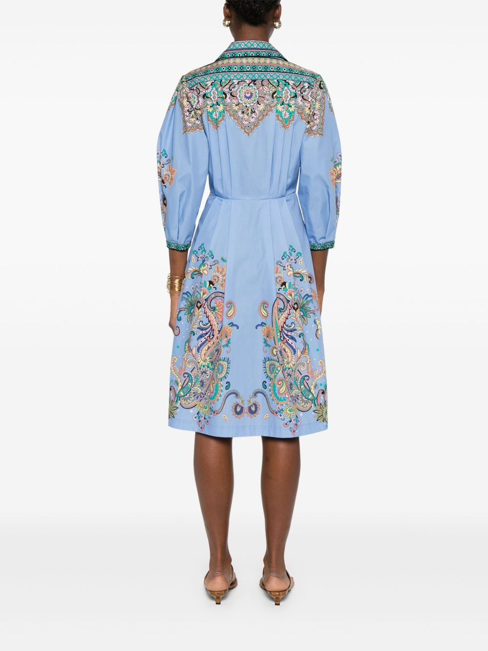 paisley-print midi dress - 4