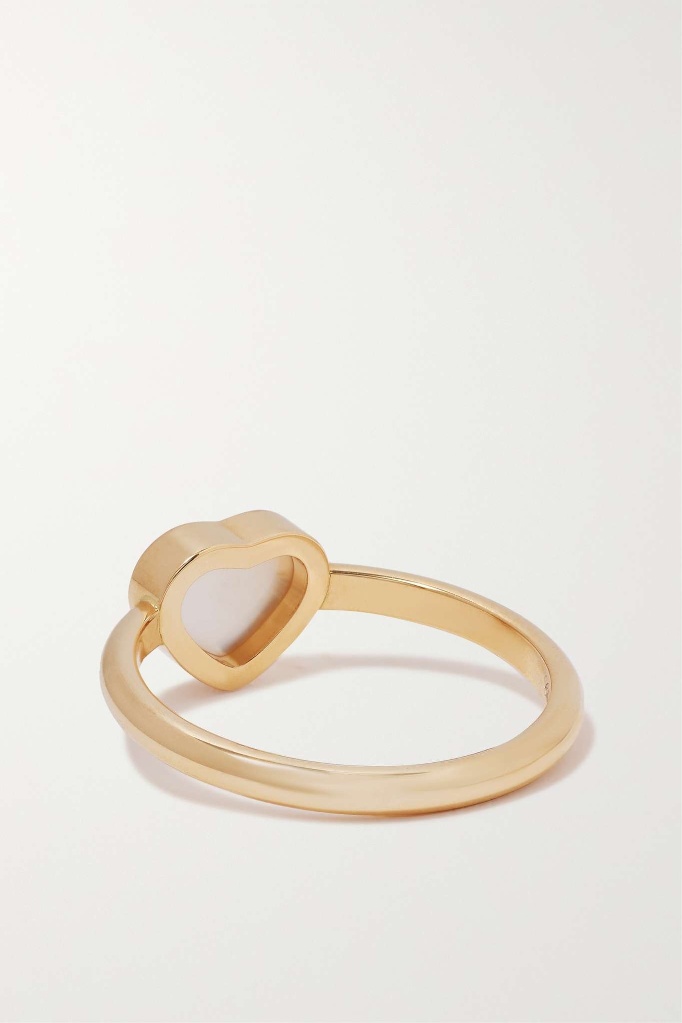 My Happy Hearts 18-karat rose gold mother-of-pearl ring - 3